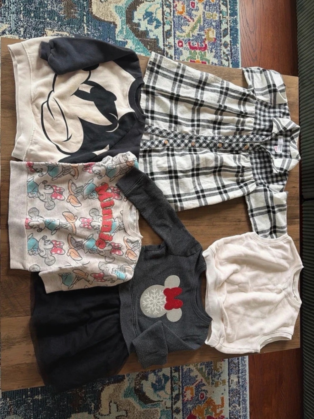 Zara Black and White Plaid Girls Button-Up Top
